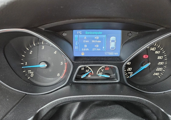 Ford Focus cena 28880 przebieg: 178050, rok produkcji 2014 z Wolsztyn małe 326